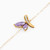 LIB152 - Butterfly Purple Stones Chain Bracelet in 18K Gold - 111304360036-3.jpg