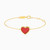 LIB35 - Heart Red Stone Chain Bracelet in 18K Gold - 111305130212-1.jpg LIB35 - Heart Red Stone Chain Bracelet in 18K Gold - 111305130212-1.jpg