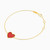 LIB35 - Heart Red Stone Chain Bracelet in 18K Gold - 111305130212-2.jpg LIB35 - Heart Red Stone Chain Bracelet in 18K Gold - 111305130212-2.jpg