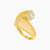 LGR127 - Circle Cubic Zirconia Two headed Ring in 21K Gold - 22002111416-2.jpg