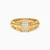 LGS118 - Textured Cubic Zirconia Half Set in 21K Gold (2 Pieces) - 22011110854-3.jpg