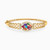 LGS59 - Oval Colored Stones Half Set in 21K Gold (2 Pieces) - 22011110748_2.jpg