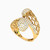 LGR392 - Round Cubic Zirconia Two headed Ring in 21K Gold - 22002111481-2.jpg