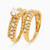 LGR265 - Beaded Cubic Zirconia Twin Rings in 21K Gold - 22039110041-1.jpg