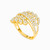 LGR149 - Leaf Cubic Zirconia Ring in 18K Gold - 21002790103-2.jpg