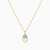 LIN697 - Oval Colored Stones Necklace in 18K Gold - 111404150028-3.jpg