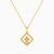 LIN300 - Square Diamond & Colored Stones Necklace in 18K Gold - 111404180040-1.jpg