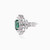 LDE242 - Flower Diamond & Green Stones Stud Earrings in 18K Gold - EA80915EM-3 (1).jpg