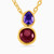WN61 - Multi-shaped Colored Stones Gold Plated Necklace - 97357545-1.jpg