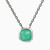 WN19 - Square Turquoise Stone Sterling Silver Necklace - 87357945-1.jpg