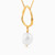WN113 - Pear Pearl Gold Plated Necklace - 97372745-2.jpg