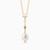 WN165 - Oval Pearl & Colored Stones Gold Plated Necklace - 97386745-1.jpg