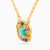 WN116 - Square Colored Stones Gold Plated Necklace - 97379045-2.jpg