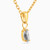 WN130 - Marquise Clear Stone Gold Plated Necklace - A4030-07DG-2.jpg