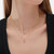WN158 - Star Clear Stone Gold Plated Layered Necklace - A4569-07DG-2.JPG