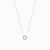 WN203 - Circle Colored Stones Gold Plated Necklace - 97378745-1.jpg