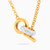WN106 - Circle Cubic Zirconia Gold Plated Necklace - 97112445-2.jpg
