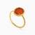 WR87 - Oval Orange Stone Gold Plated Ring - 292402054-2.jpg