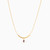 WN111 - Pear Purple Stone Gold Plated Necklace - 97358745-3.jpg