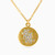 WN149 - Circle Clear Stone Gold Plated Necklace - H4184758-1.jpg