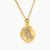 WN149 - Circle Clear Stone Gold Plated Necklace - H4184758-2.jpg