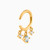 WE60 - Square Colored Stones Gold Plated Cuff Earrings - 23016960-2.jpg