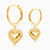 WE109 - Heart Gold Plated Hoop Earrings - 2660600-3.jpg