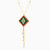 LIN45 - Square Colored Stones Necklace in 18K Gold - 111405180235-2.jpg