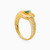 LGR258 - Baguette Green Stones Ring in 21K Gold - 22002111447-2.jpg