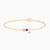 LDB179 - Heart Diamond & Red Stone Chain Bracelet in 18K Gold - KB702044RB-1.jpg