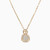 WN44 - Circle Cubic Zirconia Gold Plated Necklace - 97363445-1.jpg