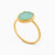 WR91 - Twisted Frame Oval Green Stones Gold Plated Ring - 292406054-2.jpg