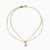WB113 - Circle Purple Stone Gold Plated Chain Anklet - A4560-31DB-1.jpg