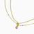 WB113 - Circle Purple Stone Gold Plated Chain Anklet - A4560-31DB-3.jpg