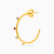 WE40 - Circle Colored Stones Gold Plated Hoop Earrings - A3557-MDT-3.jpg