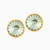 WE90 - Circle Green Stones Gold Plated Stud Earrings - A2791-22T-1.jpg