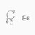 WE99 - Multi-shaped Clear Stone Sterling Silver Hoop Earrings - A4118-07HT-3.jpg