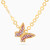 LIN662 - Butterfly Rose Stone Necklace in 18K Gold - 111405110170-1.jpg