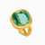 WR131 - Square Green Stones Gold Plated Ring - H4181090-2.jpg