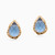 WE160 - Pear Colored Stones Gold Plated Stud Earrings - 23026060-1.jpg