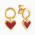 WE127 - Heart Red Stone Gold Plated Drop Earrings - 23007720-2.jpg