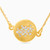 WN145 - Circle Clear Stone Gold Plated Necklace - H4065849-1.jpg