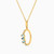 MLN1092 - Oval Colored Stones Necklace In 18K Gold - 21046110999-2.jpg
