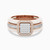 LDR1884 - Square Diamond & Enamel Coated Twin Rings in 18K Gold - CR000259AW-16-4.jpg