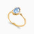 WR156 - Pear Colored Stones Gold Plated Ring - 2954660-1.jpg
