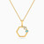MLN1091 - Hexagon Colored Stones Necklace In 18K Gold - 21046110998-1.jpg