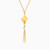 MLN1095 - Tassels Clear Stone Necklace in 18K Gold - 21046140975-2.jpg