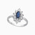LDR152 - Flower Diamond & Blue Stone Ring in 18K Gold - RA80914SB-1.jpg