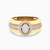 LDR1881 - Oval Diamond & Enamel Coated Twin Rings in 18K Gold - CR000256SS-14-2.jpg