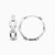 WE166 - Link Clear Stone Sterling Silver Hoop Earrings - 1659710-3.jpg